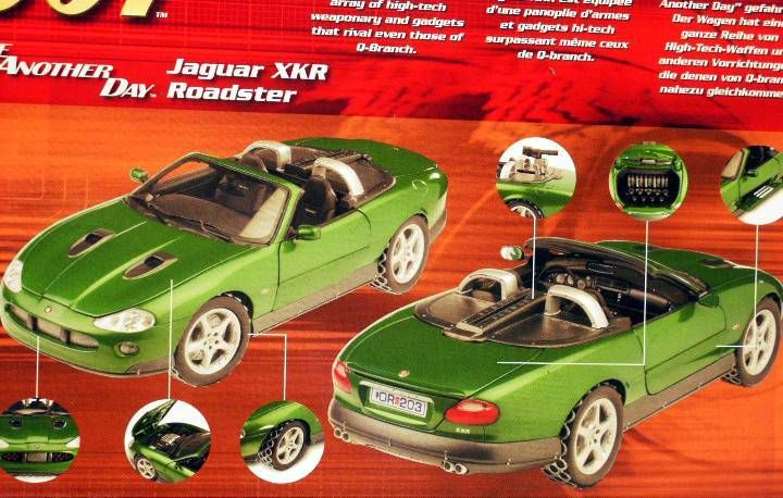 Miniature Jaguar XRK 1/18 James Bond Die Another Day - Vert, Occasion, Manque Rétro Droit