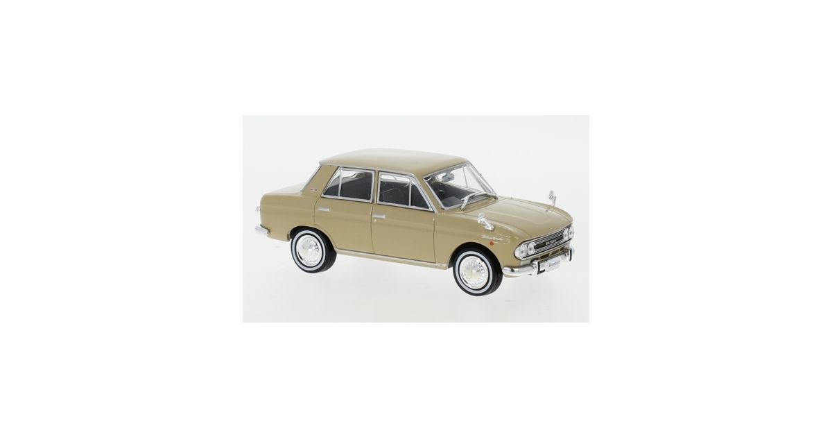 First 43 1:43 NISSAN BLUEBIRD 410 1963 Beige - Modello In Scala Da Collezione First F43-134