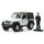 Jeep 1987 + figuri sotilas,  "Hobby shop" valkoinen