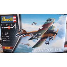 Albatros D,III  Mittakaava 1/48, 55 osaa  Muovirakennusarja