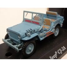 Jeep CJ-2A, avo, sininen