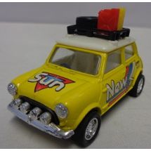 Mini #177 ralliauto, keltainen