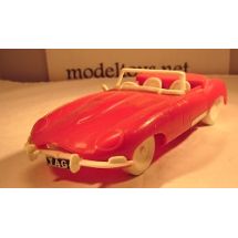 Jaguar E-Type, punainen, muoviauto, very rare
