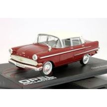 Opel Kapitan PII 1959-64, punainen, katto valk.