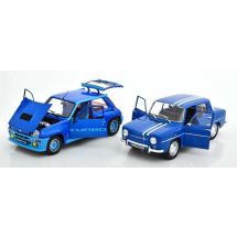 2 auton paketti Renault 5 ja 8, sininen