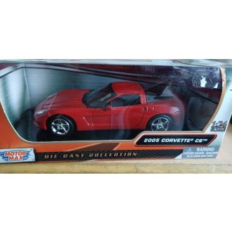 chevrolet corvette C6. 2005. punainen
