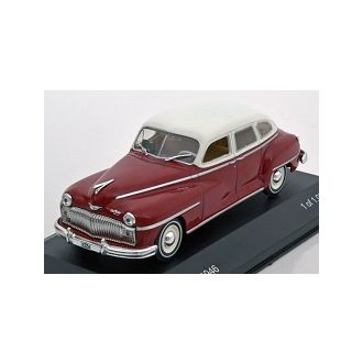 Desoto 6 Suburban, vm. 1946, puna-valkoinen