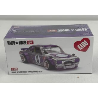 Nissan Skyline 2000 GT-R Kaido Works V1 harmaa/violetti
