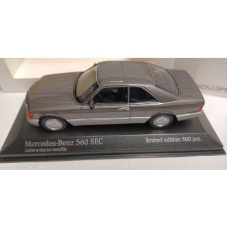Mercedes S-Class 560 SEC, W126, 1986, Harmaa