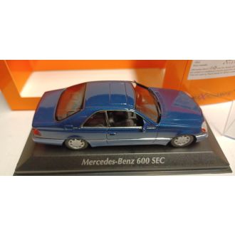 Mercedes S-Class 600 SEC, Coupe, 1992, sininen