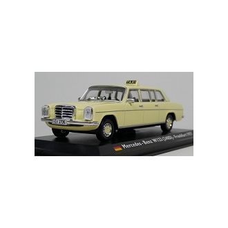 Mercedes-benz 240D. W123 long, Franfurt vm. 1977, keltainen Taxi