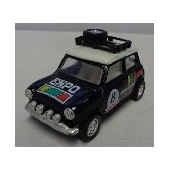 Mini #8 ralliauto, musta