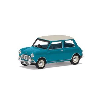 Mini Austin Cooper Mk1, sini/valkoinen