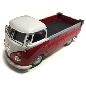 VW T1 Pickup, viininpun / valkoinen