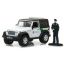 Jeep 1987 + figuri sotilas,  "Hobby shop" valkoinen