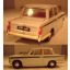 Triumph Herald, valkoinen, raidalla.